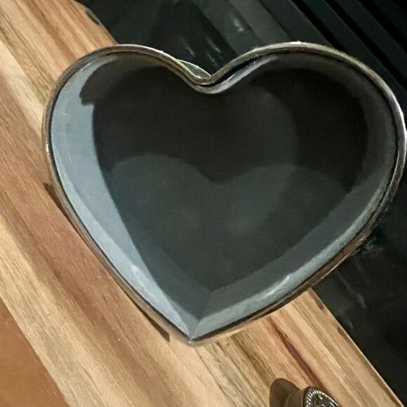 Things Remembered Swarovski Crystals Heart Shape Mirror Jewelry Trinket Box - Picture 6 of 9